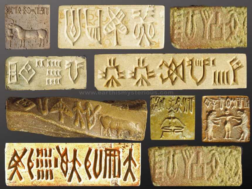 The mystery of Indus script 1 A few tablets with Indus script.