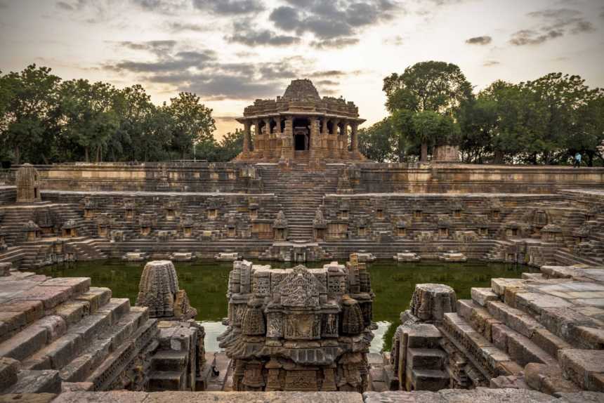 12 Most Beautiful Stepwells In India 4 Stepwell Surya Kund, Modhera, Gujarat
