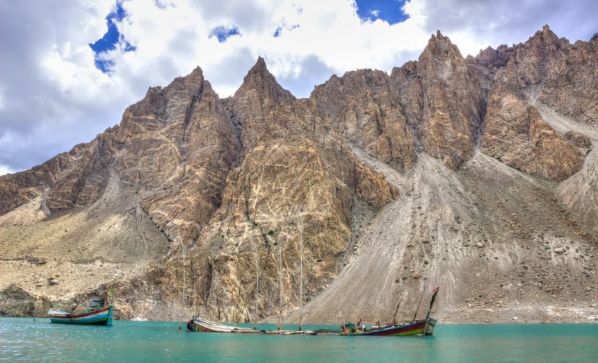 Attabad lake in Hunza Valley, Pakistan