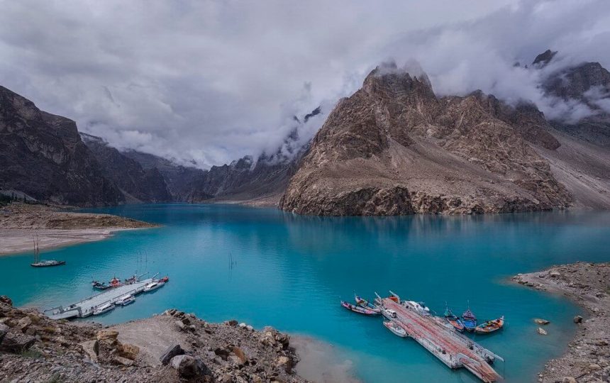 Attabad lake in Hunza Valley, Pakistan