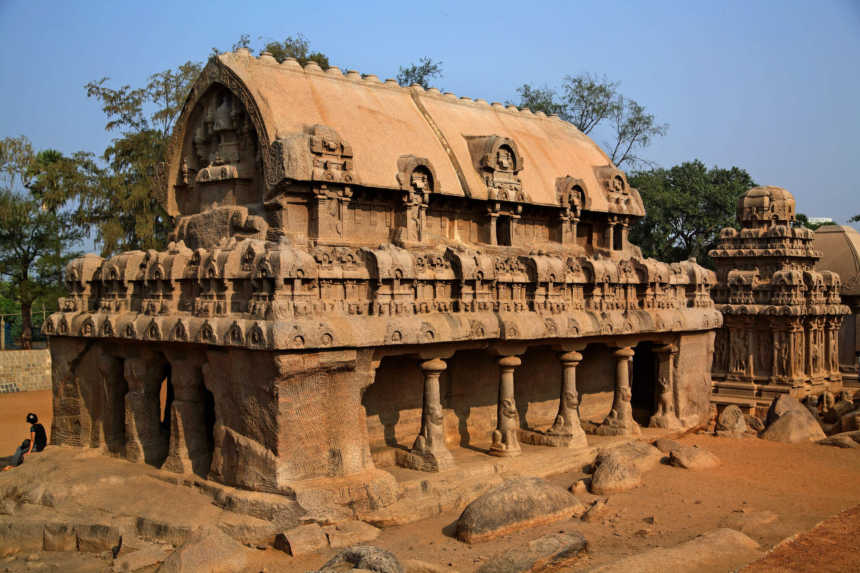 Bhima Ratha, Pancha Rathas Temple At Mahabalipuram