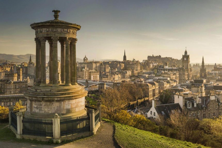 Edinburgh skyline calton hill