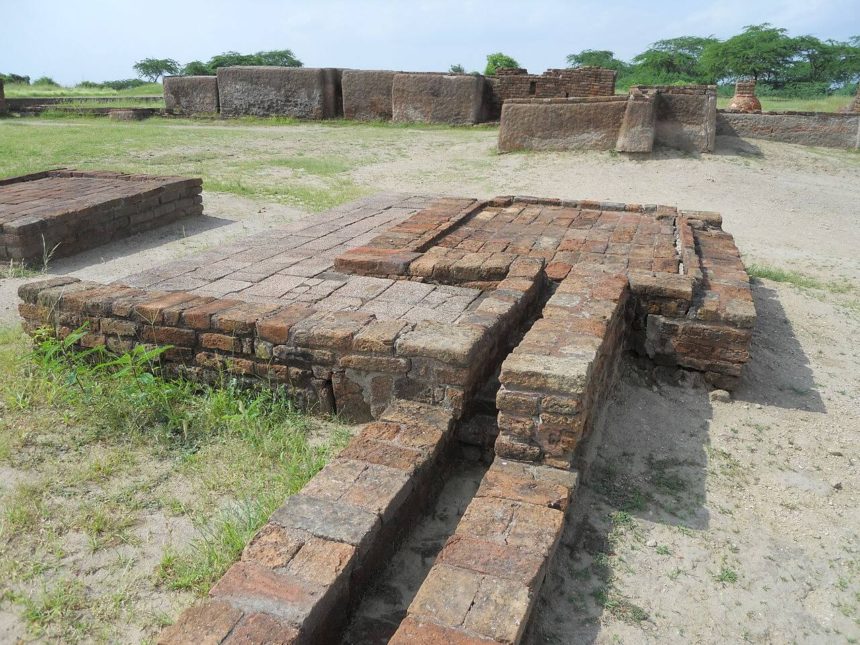 Archaeological remains of washroom drainage system at Lothal.