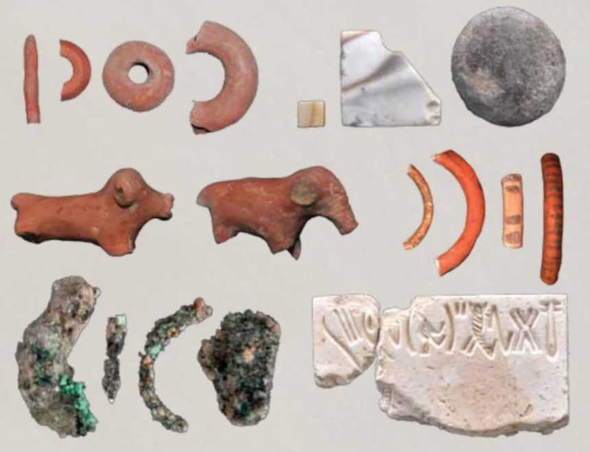 Artefacts discovered at Rakhigarhi