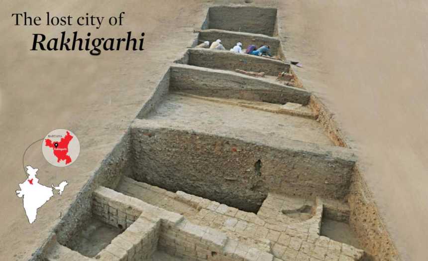 Lost city of rakhigarhi, Harayana, India