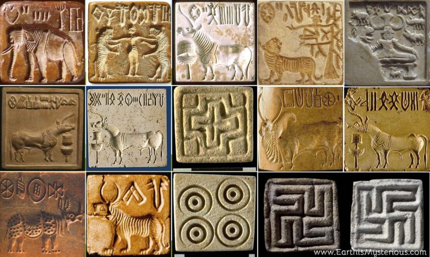 Collection of seals of the Indus Valley Civilization