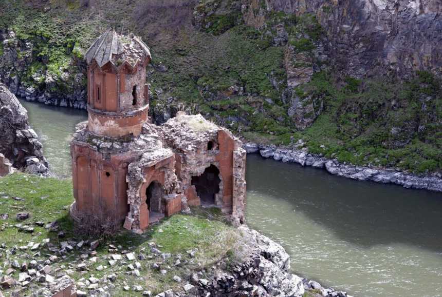 The Monastery of the Hripsimian Virgins, in the ruins of the city of Ani, Turkey