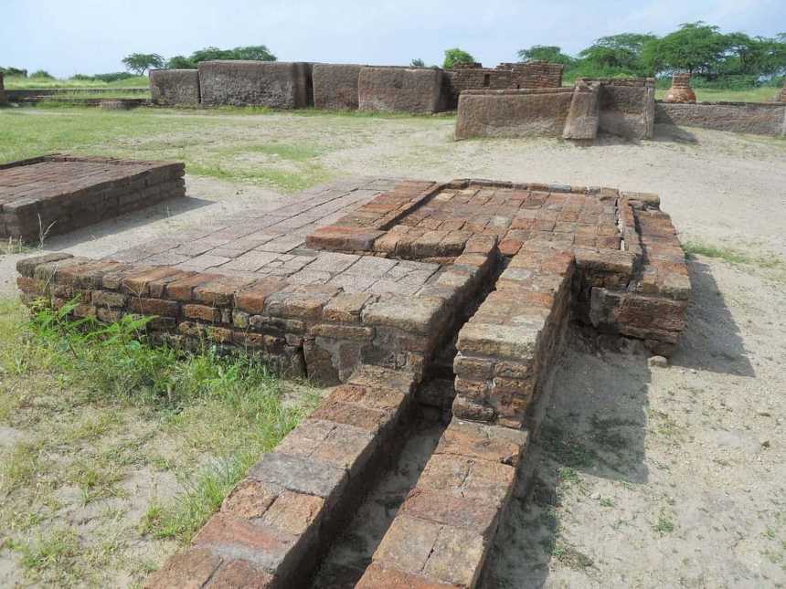 Archaeological remains of washroom drainage system at Lothal