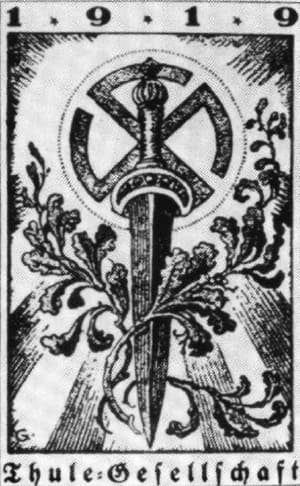 The symbol of the Thule Society or Thule Gesellschaft