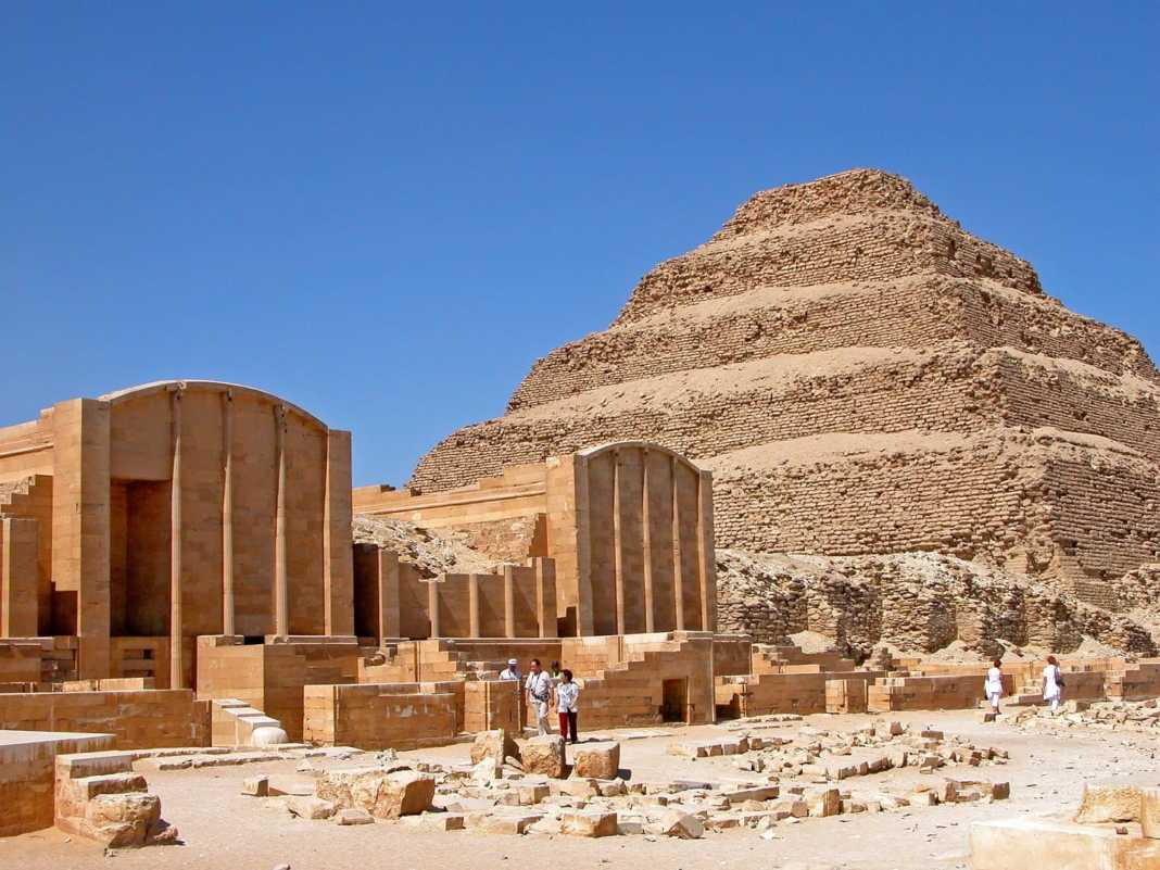Saqqara pyramid of Djoser in Egypt