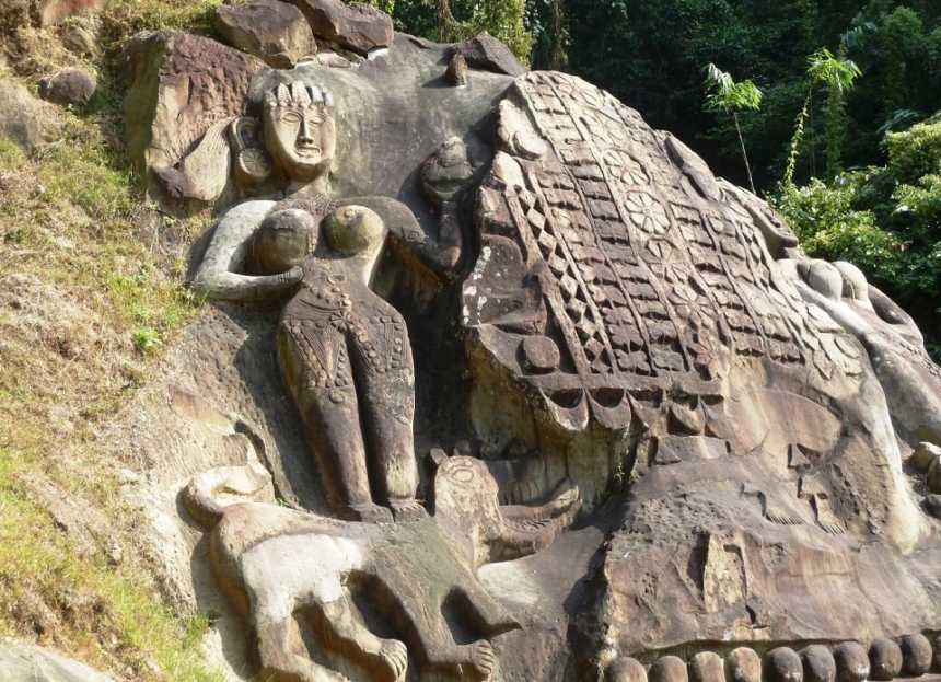 The Mysterious Stone Carvings In Unakoti 2 The Unakoti stone carvings in Tripura