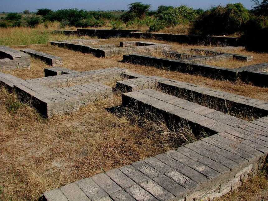 Archeological Remains at the Lower Town of Lothal