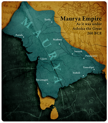 Map of Maurya Empire