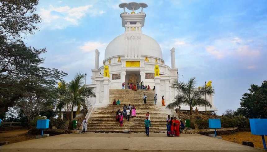 Shanti Stupa at Dhauligiri, Odisha