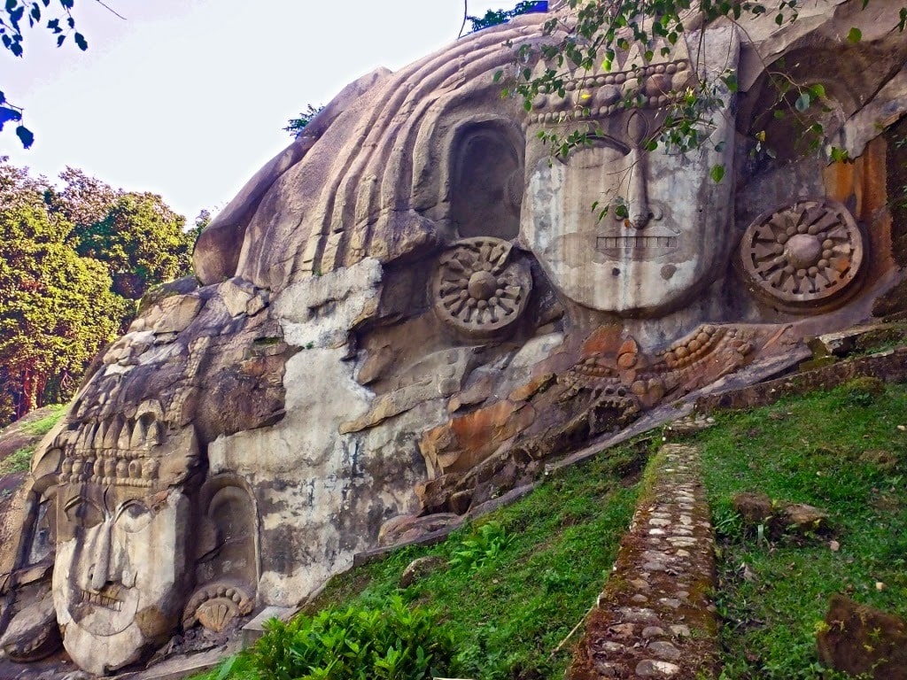The Unakoti stone carvings in Tripura