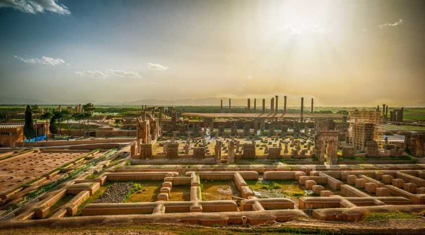 A general view of the ruins at Persepolis.