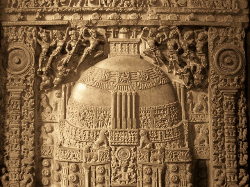 Amaravati stupa, 1st-2nd century CE.