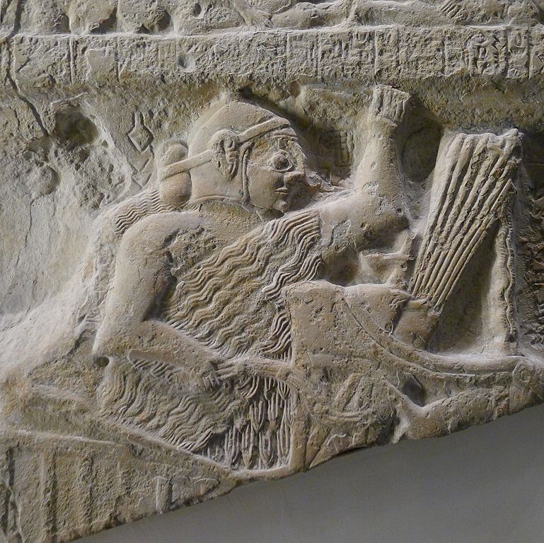 Eannatum, King of Lagash, riding a war chariot (detail of the Stele of the Vultures).