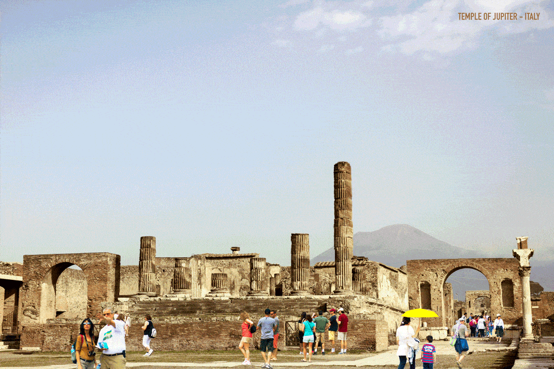 Temple of Jupiter, Italy Reconstructed with Architectural GIFs