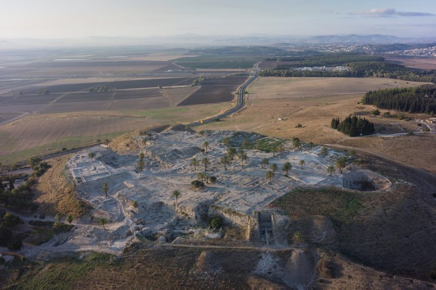 A general view of the Tel Megiddo site.