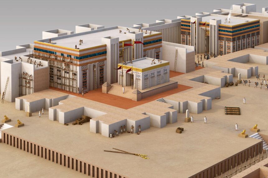 Reconstruction of the Sumerian palace at Girsu.